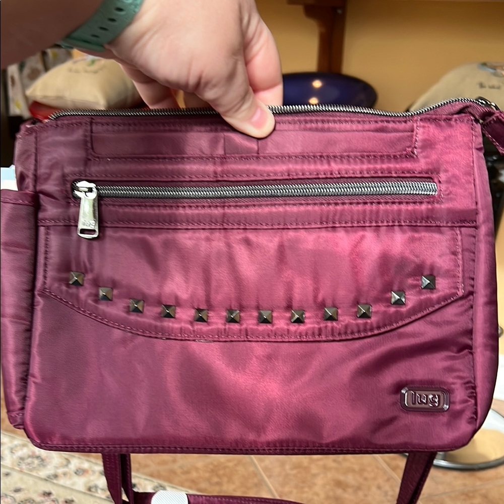 Lug Pacer Crossbody Bag in Wine/Burgundy NWT